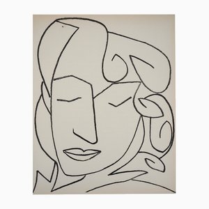 Françoise Gilot, Woman with Closed Eyes, 1951, Lithograph