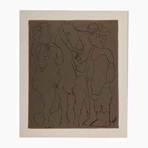 Pablo Picasso, Lovers and Horse, 1962, Lithograph