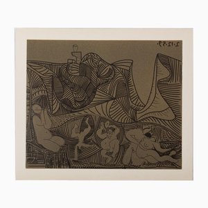 Pablo Picasso, Bacchanal: Night Dance with the Owl, 1962, Lithograph