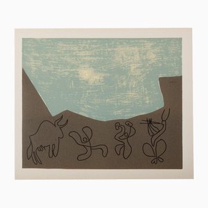 Pablo Picasso, Bacchanal: Musicians and Bull, 1962, Lithograph