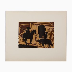 Pablo Picasso, Corrida: La entrada del toro, 1962, Litografía
