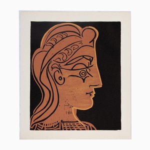 Pablo Picasso, Woman in Profile, 1962, Lithograph