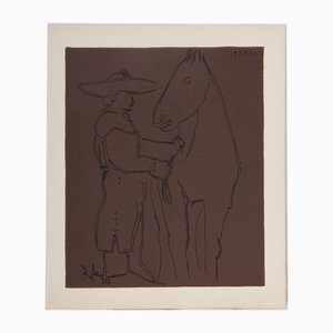 Pablo Picasso, Picador et Cheval, 1962, Lithograph