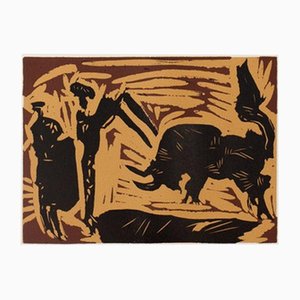 Pablo Picasso, Charging Bull (The Banderillas), 1962, Lithograph