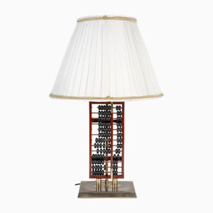 Table Lamp in Lacquered Wood and Metal, 1960s