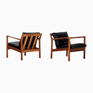 Armlehnstühle Karl-Erik Ekselius zugeschrieben, Schweden, 1960er, 2er Set