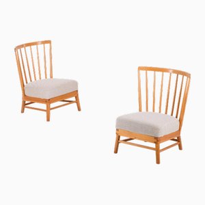 Swedish Easy Chairs, 1950s, Set of 2