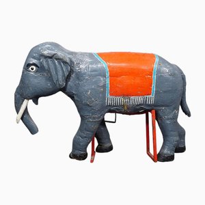 Antikes Kinderkarussell Elefant, Deutschland, Frühes 20. Jahrhundert
