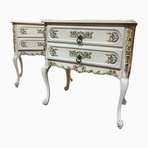 French Armoire Nightstands, Set of 2