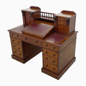 Victorian Charles Dickens Desk in Mahogany, 1880
