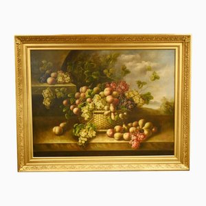 F. Verdian, Fruit Still Life, Oil Painting, Framed