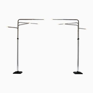 Italian Floor Lamps by Goffredo Reggiani, 1974, Set of 2