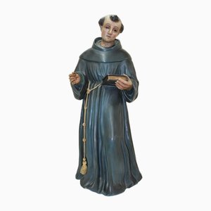 Spanischer Künstler, Heiliger Antonius von Padua, 19. Jh., Terrakotta