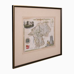 Victorian English Lithographic Map of Westmoreland