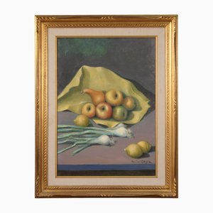 Valentino Ghiglia, Natura morta, 1940, Olio su tela, con cornice