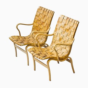 Poltrone Eva di Bruno Mathsson per Karl Mathsson, 1977, set di 2