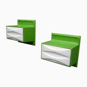 Wall Shelf with Drawers by Ernest Igl for Wilhelm Werndl, 1960s Set of 2