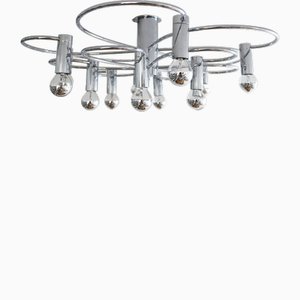 Swirl Sputnik Ceiling or Wall Lamp in Chrome from Cosack, 1970s