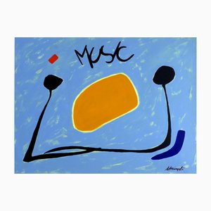Antonio Minopoli, Music, Acrylic on Canvas, 2007
