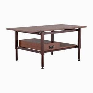 Zweistufiger Couchtisch mit Schublade, Italien, 1960er