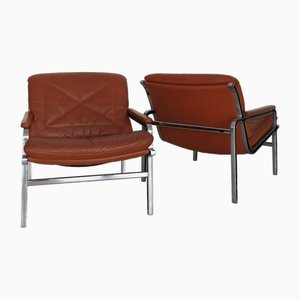 Armchairs attributed to Andre Vandenbeuck for Strassle International, Switzerland, 1960s, Set of 2