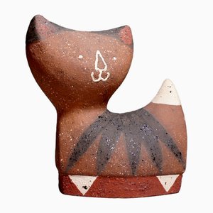 Gatto in ceramica di Thomas Hellström, anni '60