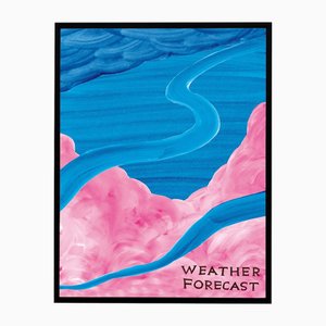 David Shrigley, Weather Forecast, 2024, Lithograph, Framed