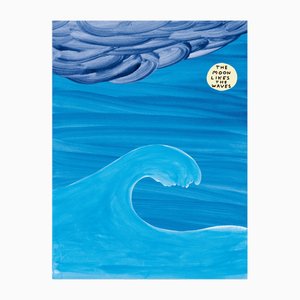 David Shrigley, La luna, 2024, Litografia