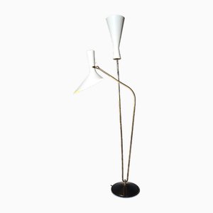 Floor Lamp in Brass by Carl Moor for Bag Turgi, 1950s