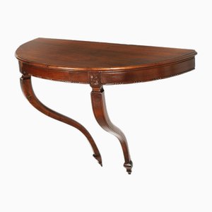 Venetian Empire Console in Carved Walnut attributed to Bassanos Ebanistery, 1920s
