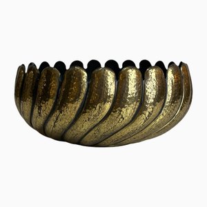 Italian Brass Bowl in the style of Egidio Casagrande, 1970s