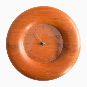 Teak Clock from Bestform, 1970s