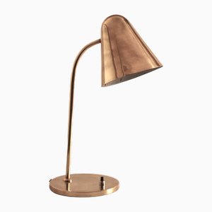Mid-Century French Adjustable Table Lamp in Brass and Metal by Jacques Biny for Luminalité, 1950s