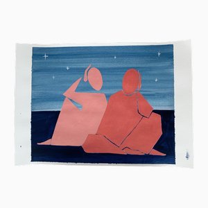 Waleria Matelska, Reflecting, 2022, Acryl auf Papier