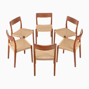 Dining Chairs by Emc Møbler, 1960s, Set of 6