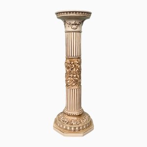 Vintage Italian Ceramic Column from Capodimonte, 1980s