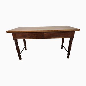 Table de Travail en Chêne Tanné