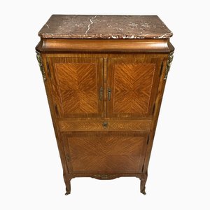 Napoleon III Cabinet with Marquetry Inlay, 1880s