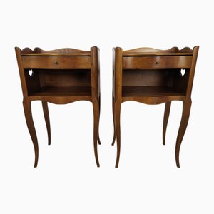 Louis XV Heart Bedside Tables, 1950s, Set of 2