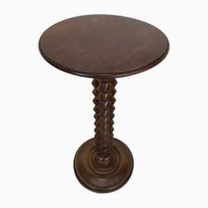 Brutalist Pedestal Table attributed to Charles Dudouyt, 1940s