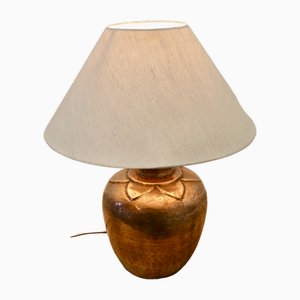Arts and Crafts Hand Beaten Copper Table Lamp, 1920s