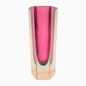 Vase en Verre Murano Sommerso par Flavio Poli, 1950s