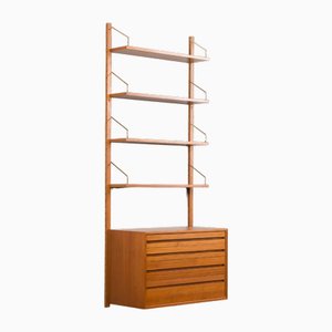 Teak Wall Unit attributed to Poul Cadovius for Cado, Denmark, 1960s