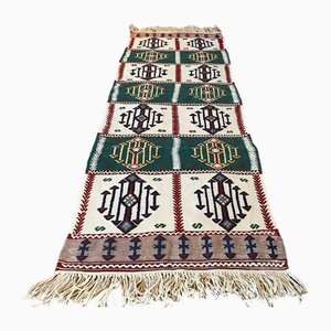 Vintage Turkish Kilim Runner with Ethnic Patterns, 1980s