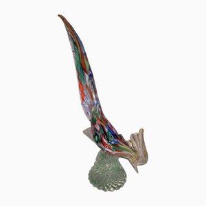 Grand Oiseau Bizantino en Verre Murano de A.Ve.M, 1950