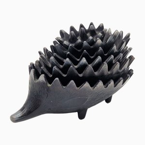 Cendrier Hedgehog en Laiton par Walter Bosse pour Herta Baller, 1955, Set de 6