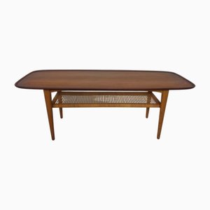 Table Basse en Teck et Chêne par Børge Mogensen pour Fredericia Stolefabrik, 1950s