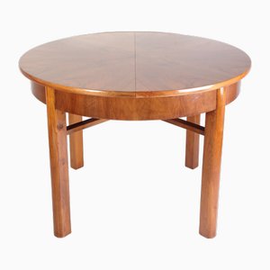 Mid-Century Oak and Walnut Top Dining Table by Jindrich Halabala for Up Zavody, 1940s