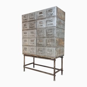 Industrial Drawer Cabinet Filing Cabinet Hobby Cabinet in Iron, 1960s