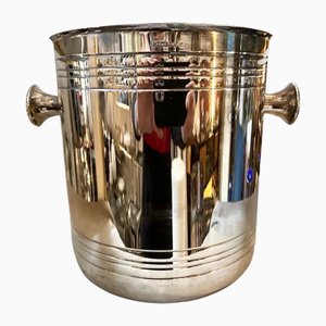 Modernist French Silver Plated Wine Cooler by Christofle, 1980s